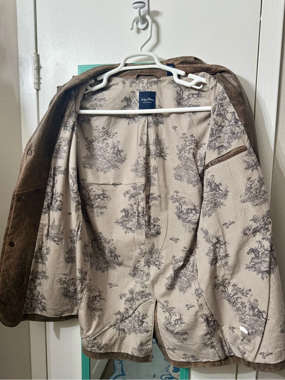 Tommy Bahama Brown Leather Sport Coat
